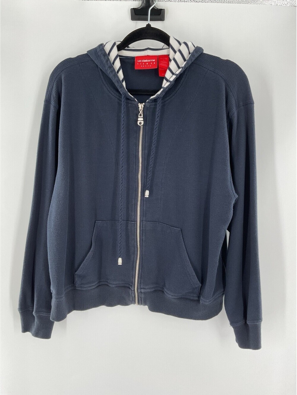 Liz Claiborne Liz And Co. Petite Large Hooded Zip Up Sweatshirt 104